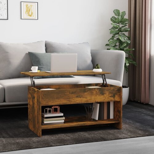 vidaXL stolić za kavu boja hrasta 102x50x52,5 cm konstruirano drvo Cene