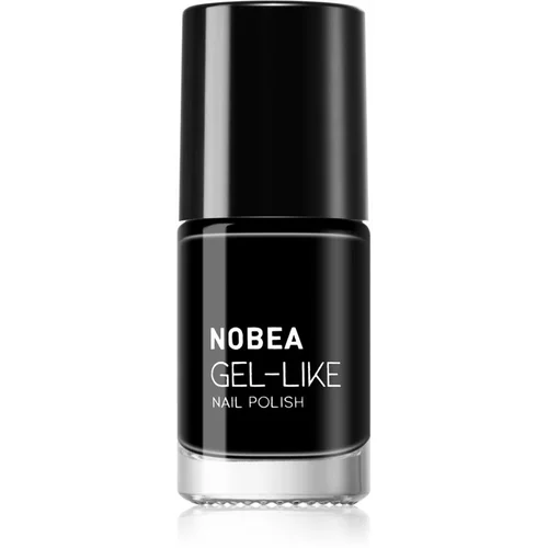 NOBEA Day-to-Day Gel-like Nail Polish lak za nohte z gel učinkom odtenek Black sapphire #N22 6 ml