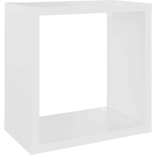 Kockaste zidne police 6 kom sive 26 x 15 x 26 cm - Bijela 26 x 15 x 26 cm 6 1 Slike