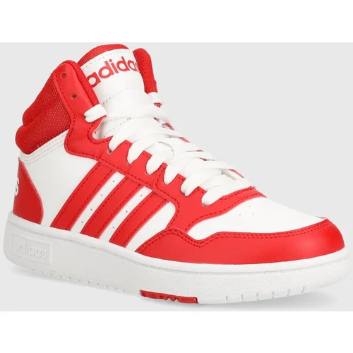 Adidas Dječje tenisice HOOPS 3.0 MID K boja: crvena