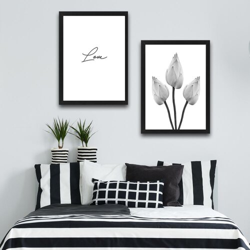 Wallity slika love flower, 2 dela, 30 x 40 cm Slike