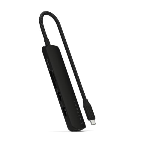 Satechi 6in1 USB-C Slim Multiport Adapter – Black Cene