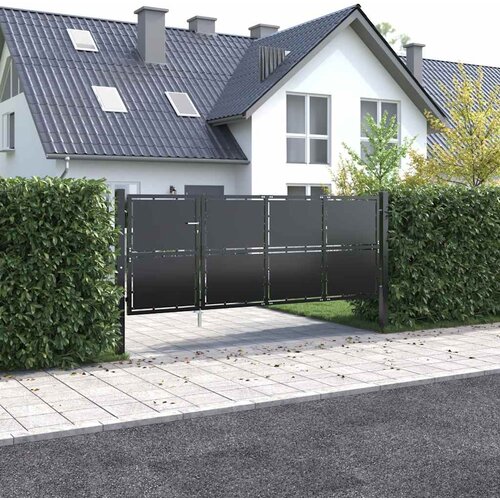  Vrtna vrata Čelik 350x125 cm Antracit Cijene