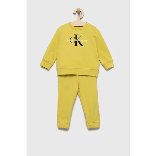 Calvin Klein Jeans Dječja trenirka boja: žuta