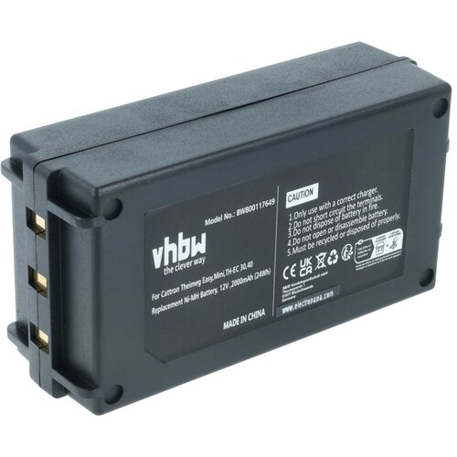 VHBW Baterija za Cattron Theimeg TH-EC/LO / TH-EC30 / TH-EC40, BT081-00053, 12 V, 2000 mAh Cene