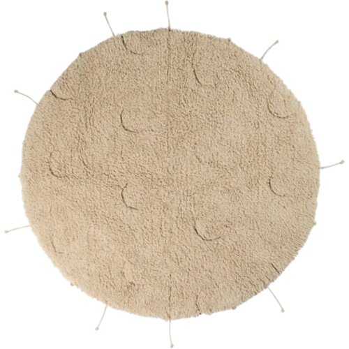  Krem periv/ručno rađen pamučan okrugao tepih &amp;oslash; 100 cm Moon Multishape &amp;ndash; Slike