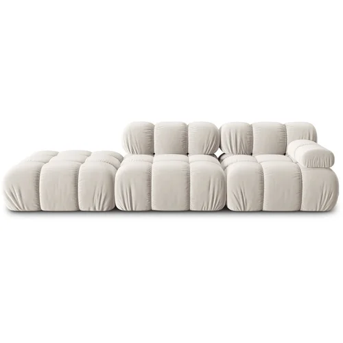 Micadoni Home Bež baršunasta sofa 282 cm Bellis –