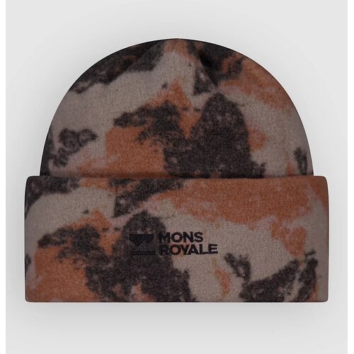 Mons Royale Pileup Wool Fleece Kapa mtn camo orange Slike