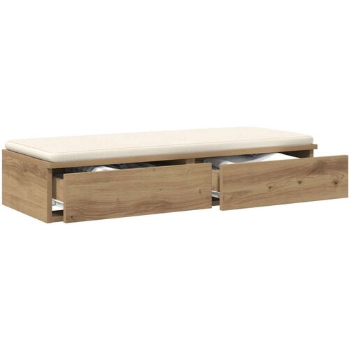  Krevet s ladicama Artisan Oak 100x36 5x16 5 cm od inženjerskog drva Slike