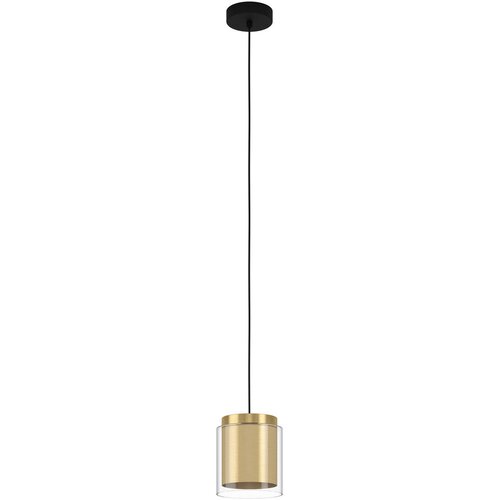 Lesnina XXXL visilica Lagunitas 99651, 1x E27, &amp;Oslash;15 cm, mesing i prozirno staklo Slike