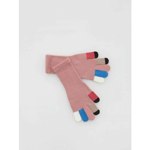 Reserved rokavice iz džersija - roza