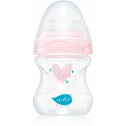 Nuvita Cool Bottle 0m+ bočica za bebe Transparent pink 150 ml