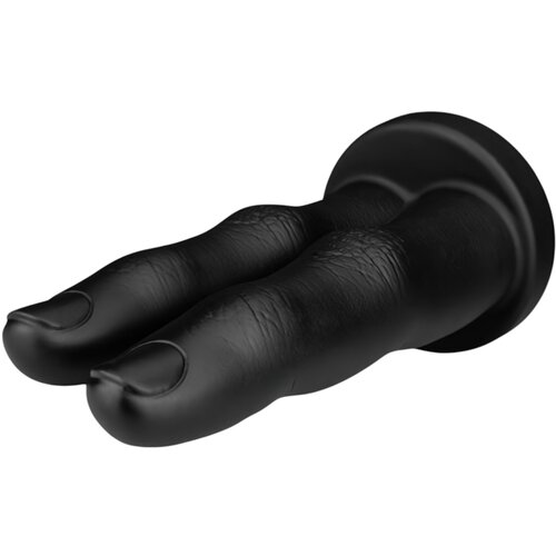 BUTTR Victory - dvostruki prst analni dildo (crni) Cijene