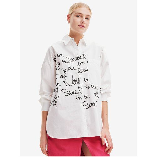 Desigual White Women Patterned Shirt Parugia - Women Slike