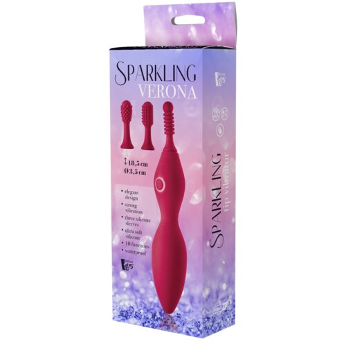 Sparkling Tip Vibrator Verona Red Slike