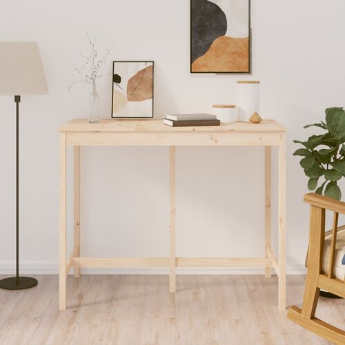 vidaXL Barska miza 140x80x110 cm trdna borovina Cene