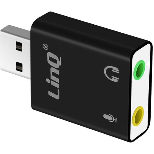 LINQ Zunanja zvocna kartica USB PC, Macbook - adapter Double Jack Surround 7.1 (zvocnik, mikrofon, slušalke), (20630908) Cene