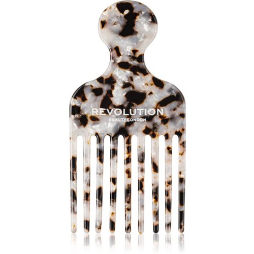 Revolution Haircare Natural Curl Afro Pick Comb če&amp;scaron;alj za kovrčavu kosu nijansa Tortoiseshell 1 kom Slike