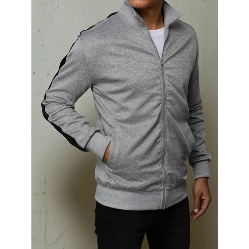 DStreet Bluza męska rozpinana jasnoszara Slike