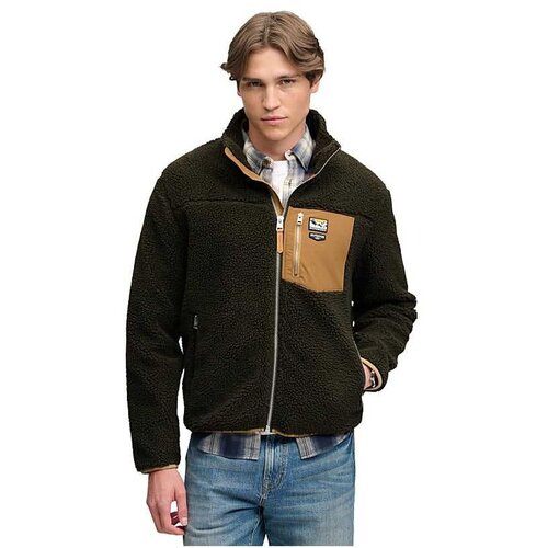Superdry maslinasta mu&amp;scaron;ka dukserica Slike