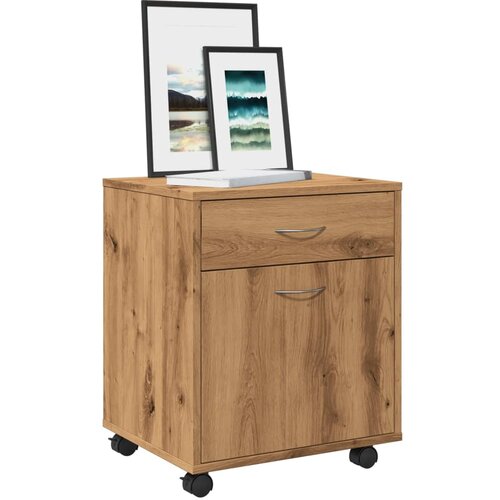 vidaXL Rolo ormarić Artisan hrast 45x38x54 cm izrađeno drvo Cijene