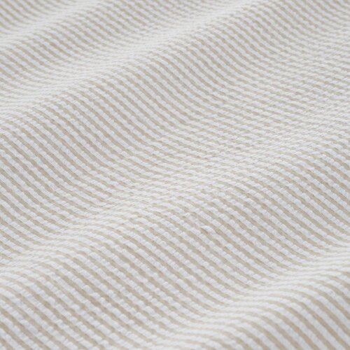 Bianca Kremno bela enojna posteljnina iz bombažnega perkala 135x200 cm Seersucker Woven Stripe &amp;ndash; Slike