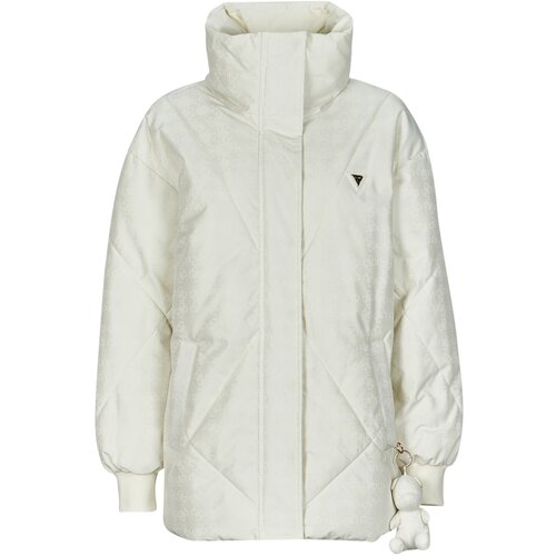 Guess 4G LOGO PUFFER JACKET Bijela Slike
