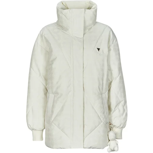 Guess Puhovke 4G LOGO PUFFER JACKET Bela