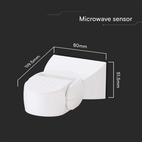  spoljni mikrotalasni senzor pokreta 180&amp;deg; 230V IP65 beo Slike