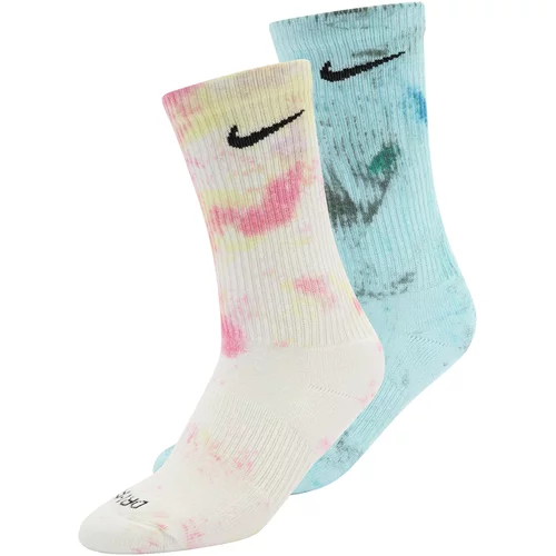 Nike Športne nogavice 'Everyday Plus' svetlo modra / roza / črna / bela