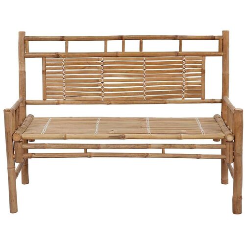  Klupa s jastukom 120 cm od bambusa Slike