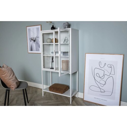 Venture Home vitrina Misha 35 &amp;times; 150 &amp;times; 75 cm, bijela Slike