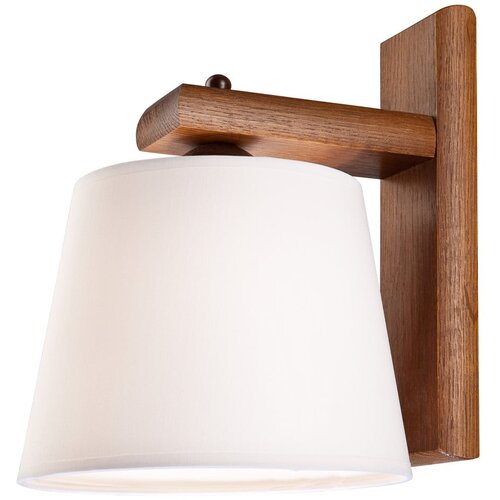 LAMKUR Tamno smeđa zidna lampa &amp;oslash; 20 cm Aida &amp;ndash; Slike
