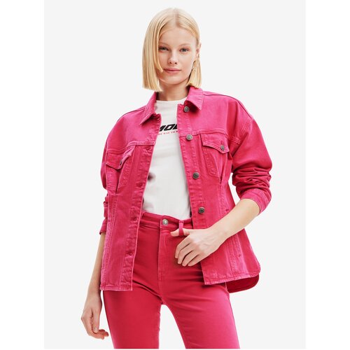 Desigual Dark pink Morgon Denim Jacket - Ladies Slike