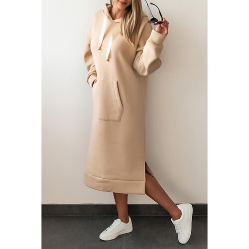 Fenzy Pamučna Midi Haljina, 18662, Krem Cijene