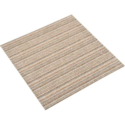  Tepih 20 pcs Prugasta bež 50 x 50 cm 100% Polipropilen Cijene