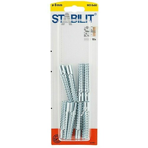 STABILIT Metalna univerzalna tipla (Promjer tiple: 8 mm, Duljina tiple: 60 mm, Prikladno za: Puni građevinski materijali i cigla, 10 Kom.) Cijene