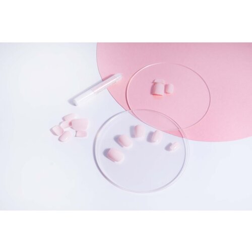 Nail HQ Square umetni nohti odtenek Baby Pink 24 kos Slike