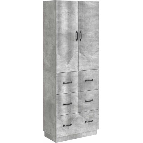 vidaXL Set ormara 2 kom. 66 x 34 5 x 87 cm Konstruirano drvo - Beton siva Cene
