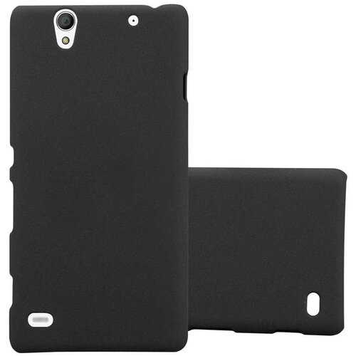 Cadorabo Case, združljiv s Sonyjem v Frosty Black - Hard Case za&scaron;čitni pokrov v zmrznjenem videzu proti praskam in udarcem, (20563403) Cene