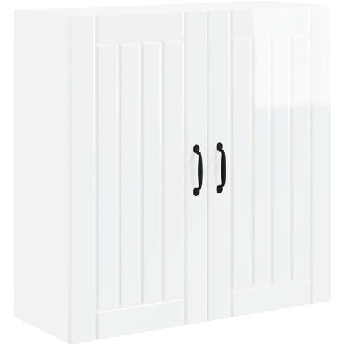  Ormar za Zid Lucca Bijela visokog sjaja 80 x 31 x 80 cm Slike