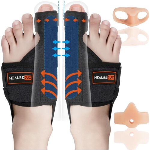 HEALRECUX 2x opornica za korekcijo hallux valgus z ločevalniki prstov Cene