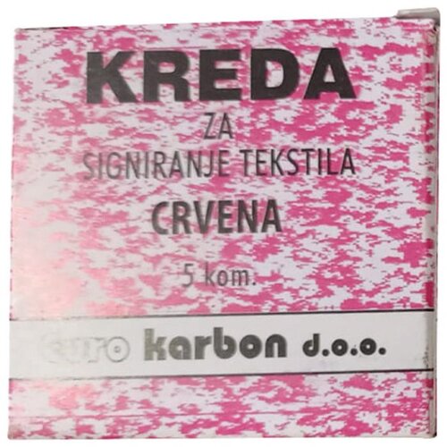  KREDA KROJAČKA PK5 KARBON CRVENA Slike