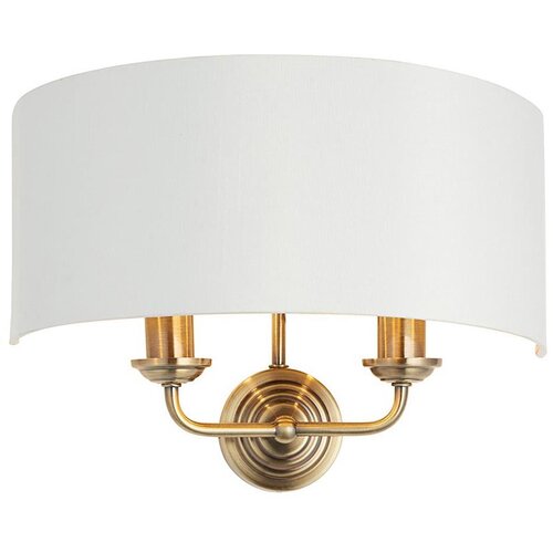  Endon 98937 - Zidna svetiljka HIGHCLERE 2xE14/40W/230V bela/mesing Cene