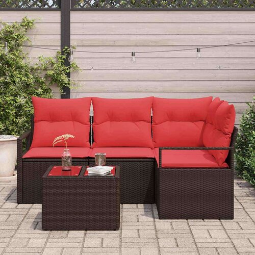  Set sofe s jastukom 5 pcs Smeđa poliratan Cene