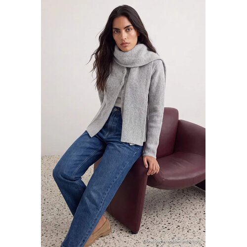 TRENDYOLMILLA Trendyol ženski duks Twoaw27Hi00022, svetlo siva Cene