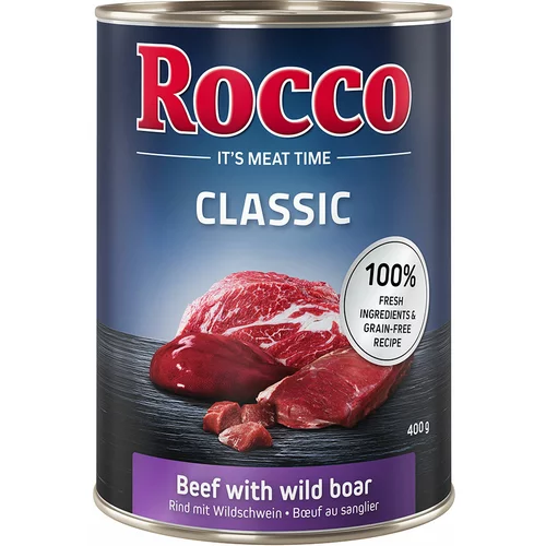 Rocco Snižena cijena! Classic 6 x 400 g - Govedina s divljom svinjom