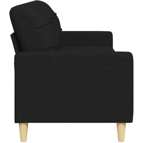  Trosjed od tkanine Crna 210 cm Slike