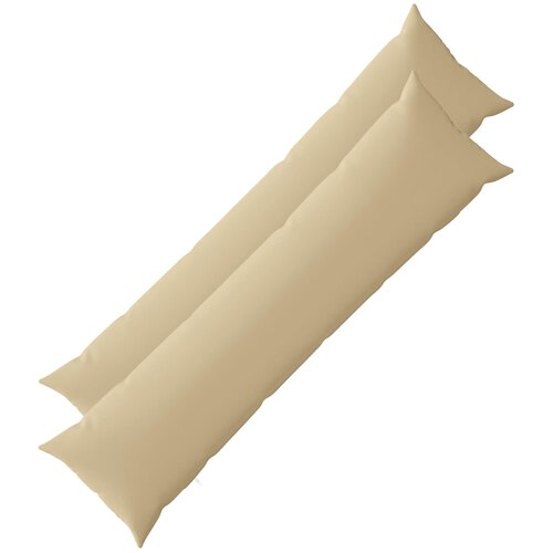  Presvlaka za jastuk 2 pcs HEERLEN Bež 40 x 145 cm Poliester Cene