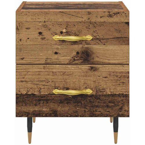  Noćni ormar s ladicama 2 pcs Staro drvo 40 x 35 x 47,5 cm Slike